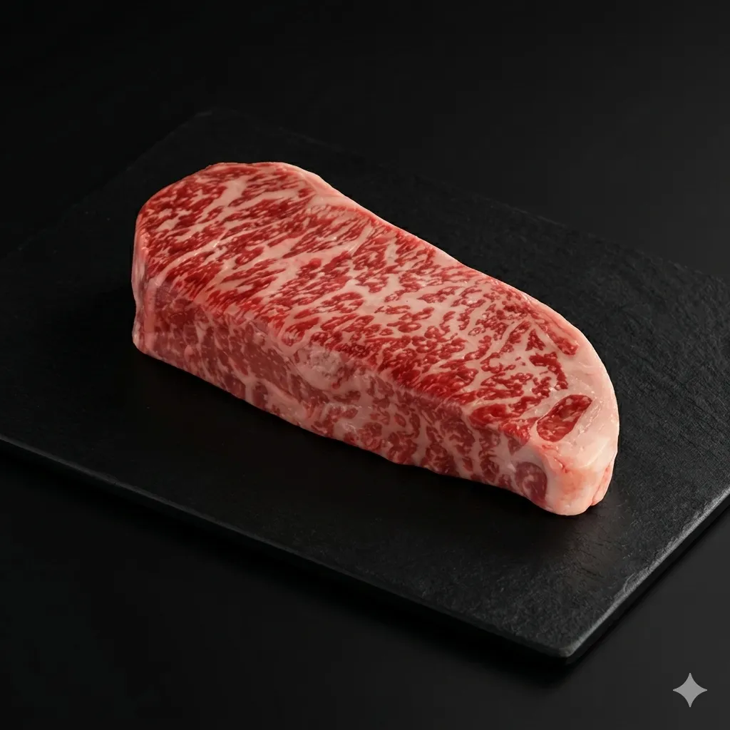 [WFF-SL-1208] Full Blood Wagyu Striploin Beef, Lip Off (Frozen, 300g)